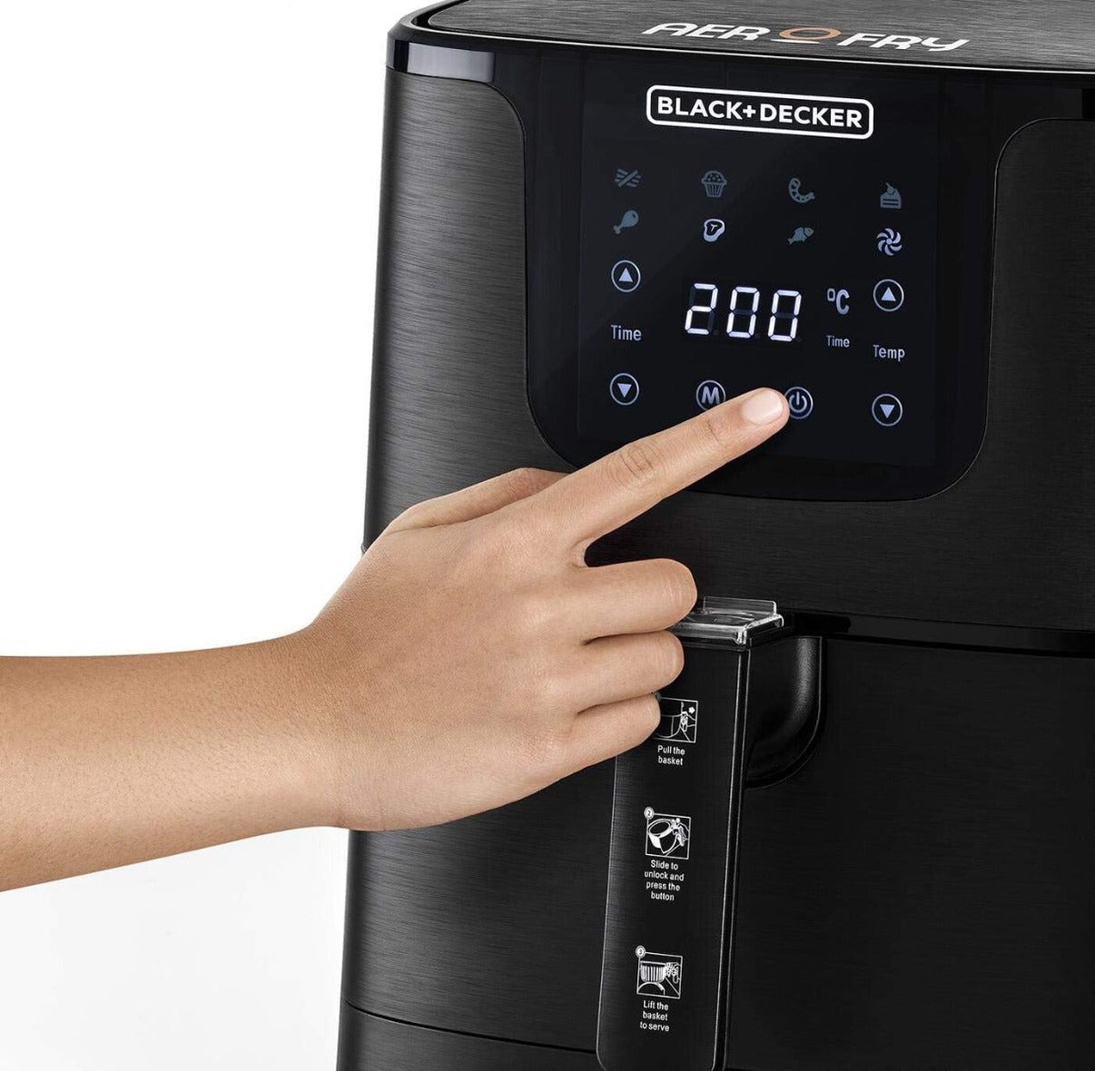 Black & Decker 220 volt 7.5 Liter air fryer oven AF700-B5 Digital Air Fryer 220v 240 volt 50 hz