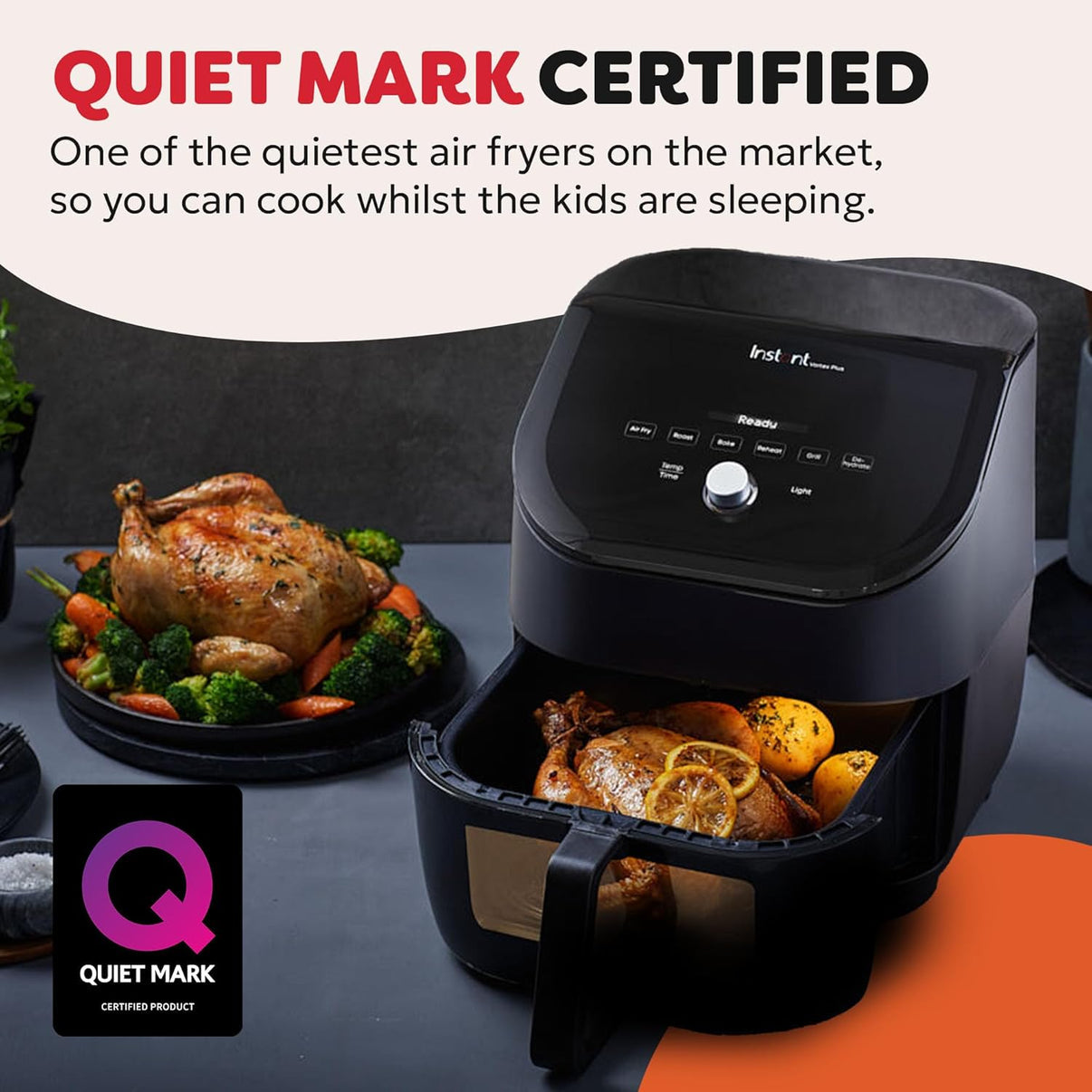 Instantpot 220v VortexPlus air fryer 5.7 Liter 220 volt 50 hz air fryer oven