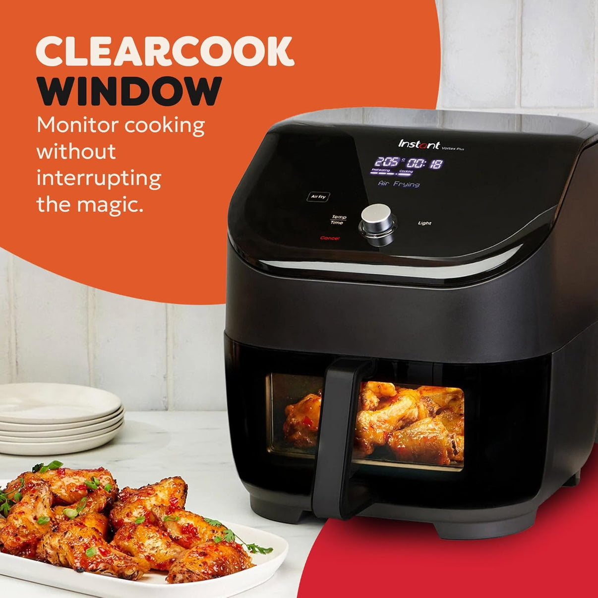 Instantpot 220v VortexPlus air fryer 5.7 Liter 220 volt 50 hz air fryer oven